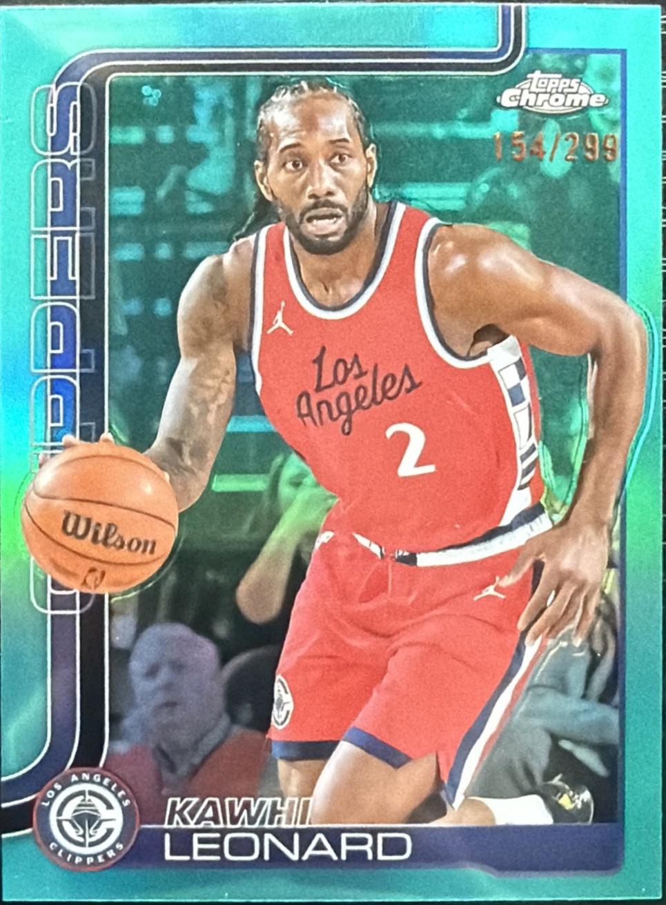Kawhi Leonard [Aqua Basketball Refractor] #44