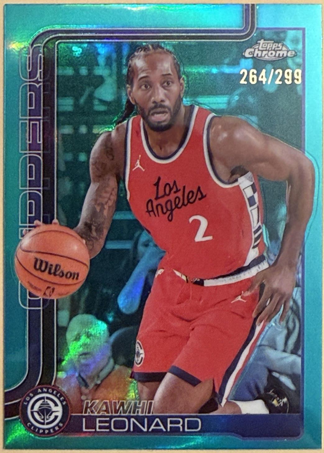 Kawhi Leonard [Aqua Refractor] #44