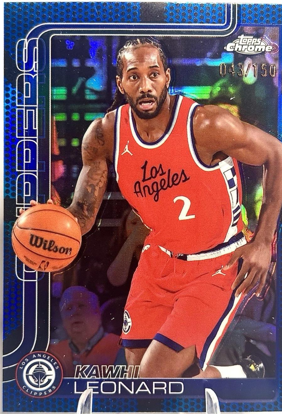Kawhi Leonard [Blue Basketball Refractor] #44