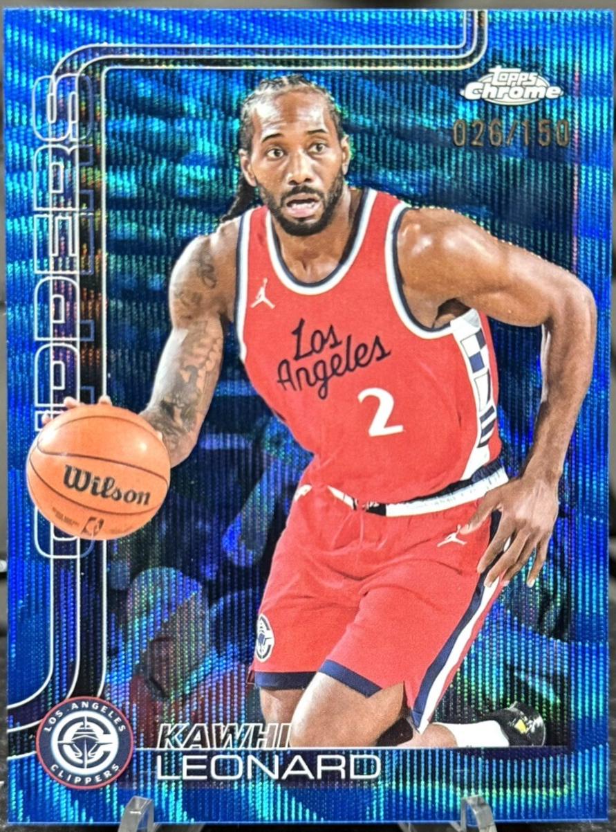 Kawhi Leonard [Blue Wave Refractor] #44