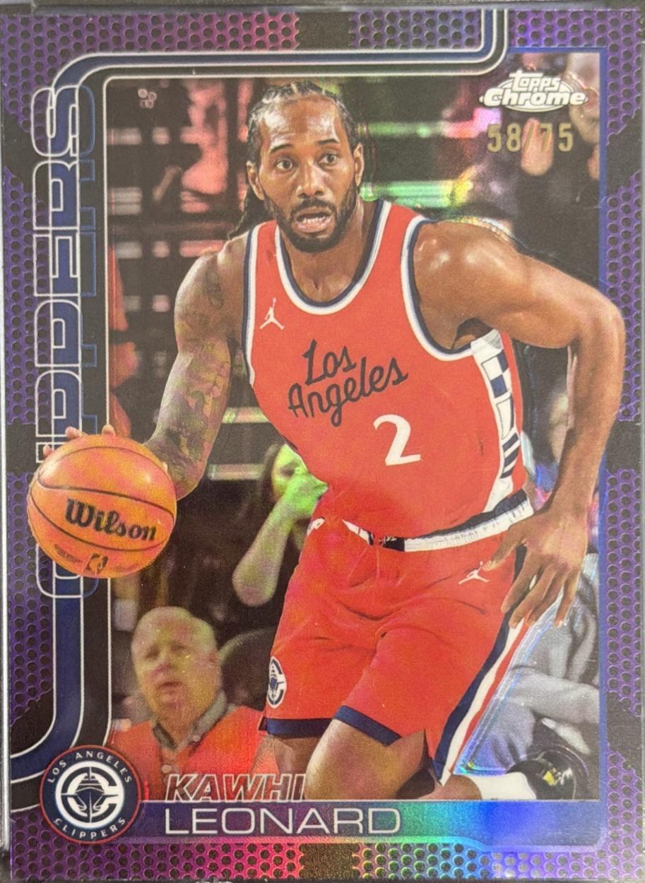 Kawhi Leonard [Purple Basketball Refractor] #44