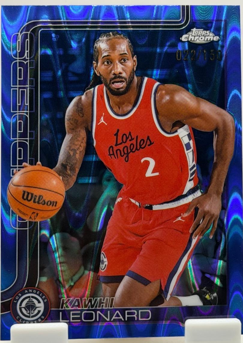 Kawhi Leonard [RayWave Blue Refractor] #44