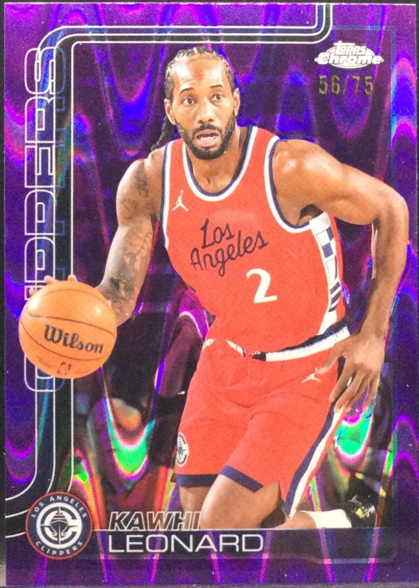 Kawhi Leonard [RayWave Purple Refractor] #44