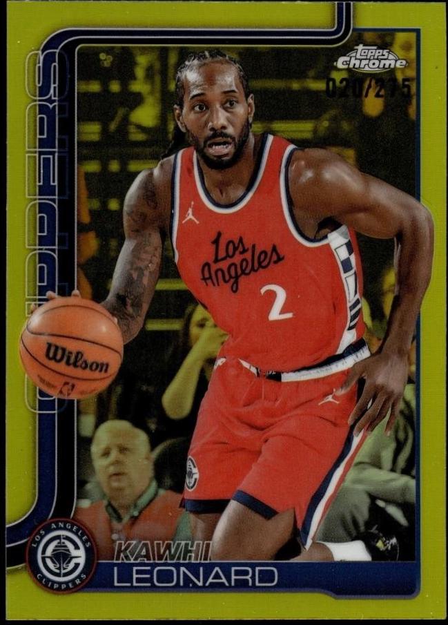 Kawhi Leonard [Yellow Refractor] #44
