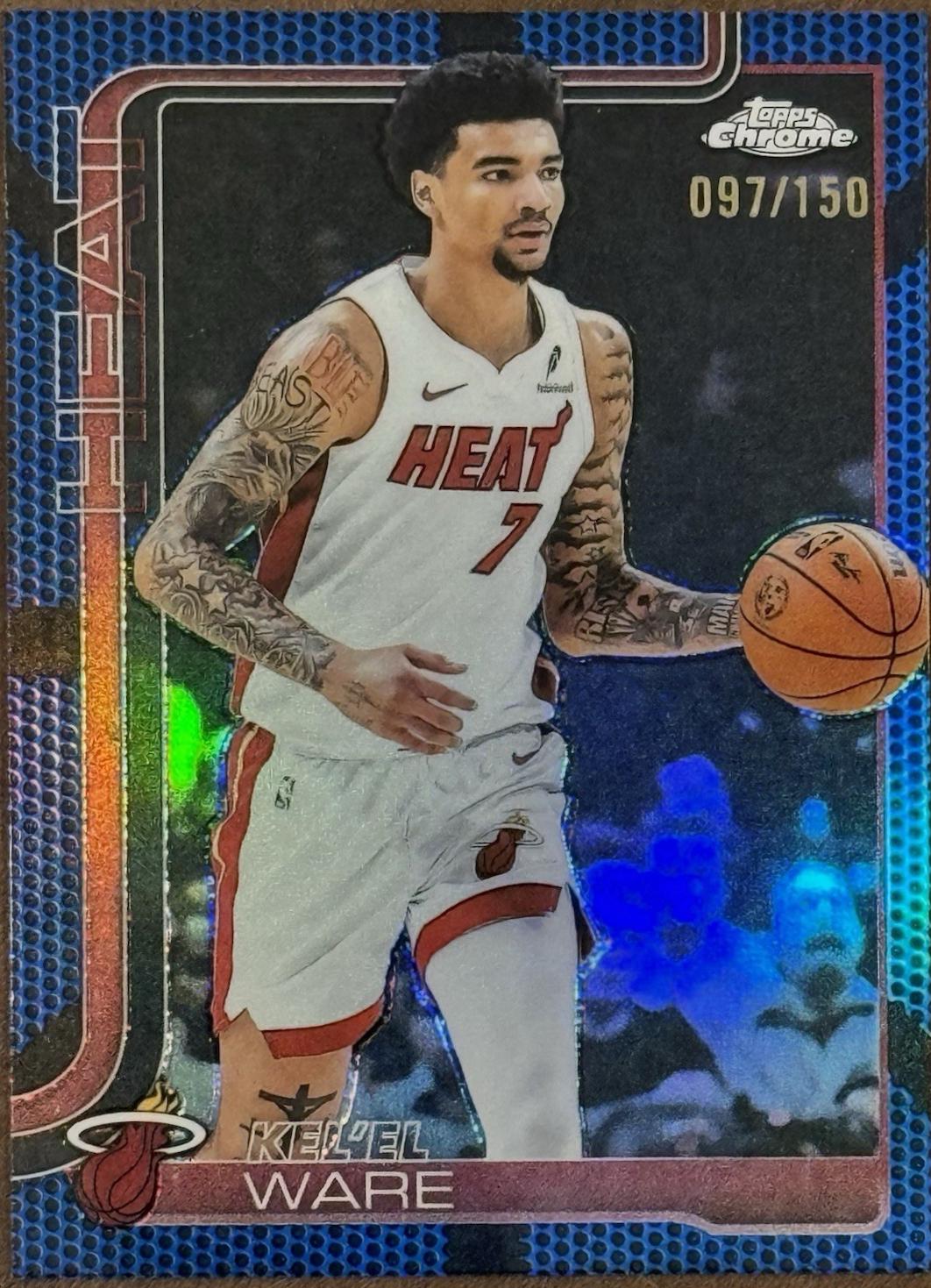 Kel'el Ware [Blue Basketball Refractor] #129