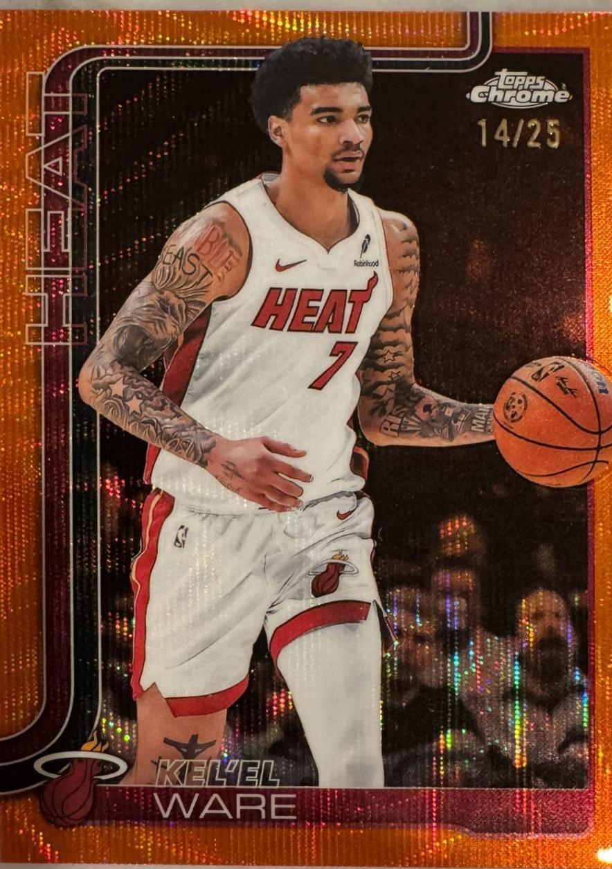 Kel'el Ware [Orange Basketball Refractor] #129