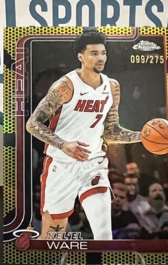 Kel'el Ware [Yellow Basketball Refractor] #129