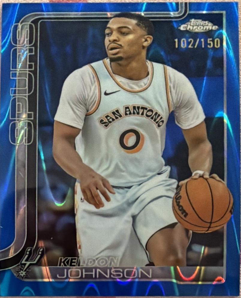 Keldon Johnson [Blue Wave Refractor] #220