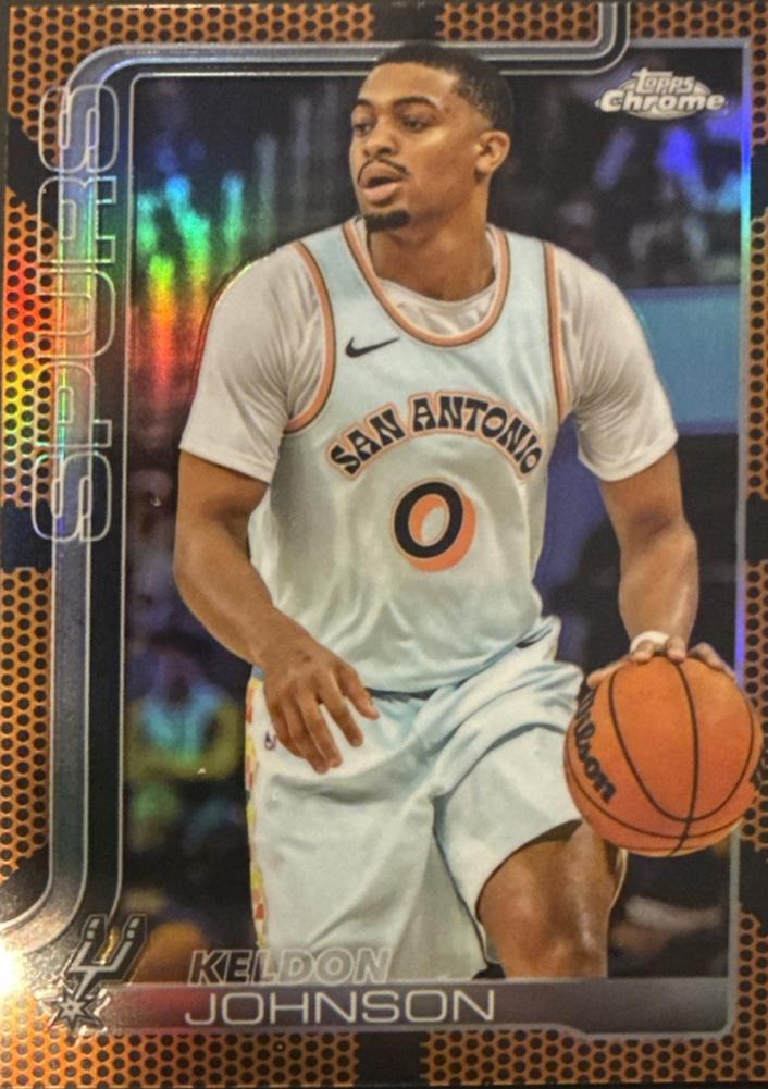 Keldon Johnson [Orange Basketball Refractor] #220