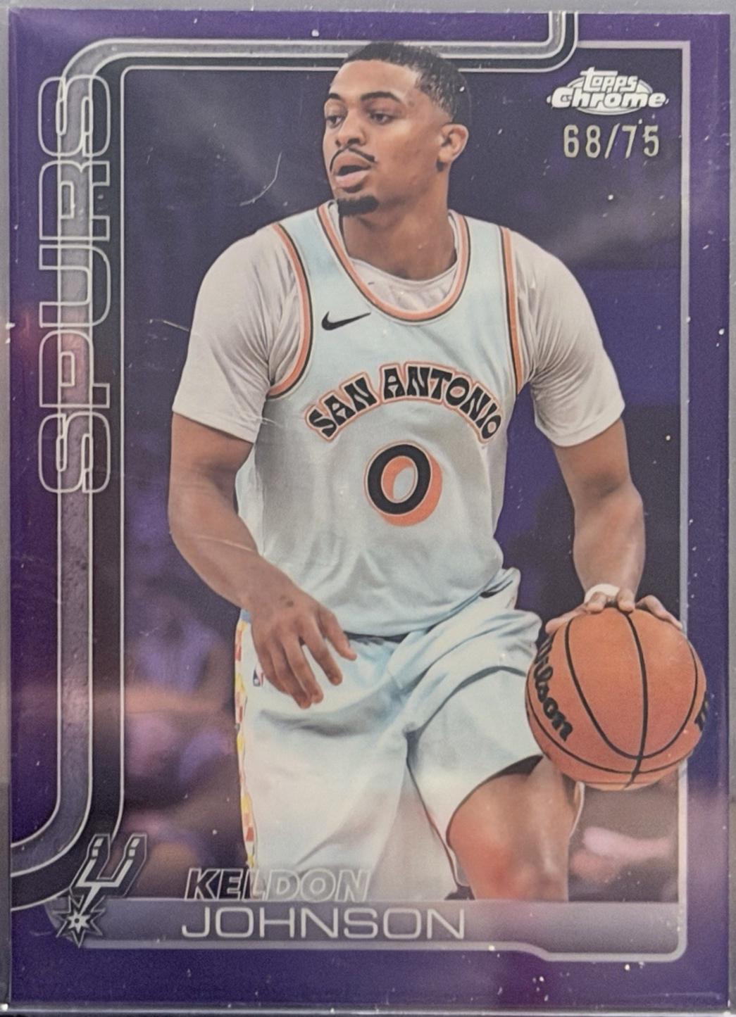 Keldon Johnson [Purple Basketball Refractor] #220