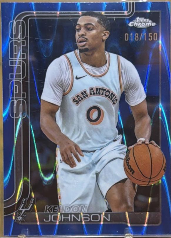 Keldon Johnson [RayWave Blue Refractor] #220
