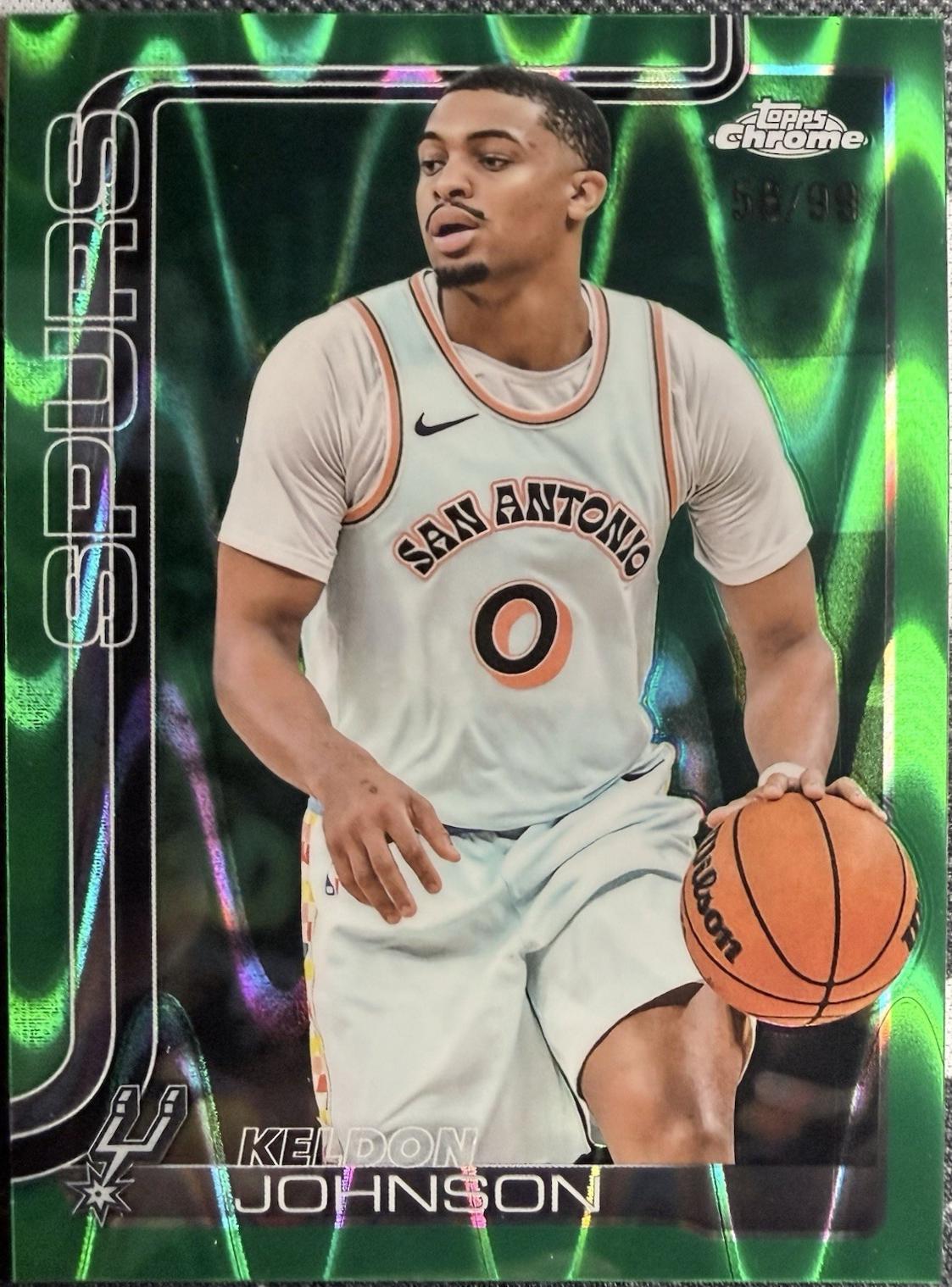 Keldon Johnson [RayWave Green Refractor] #220