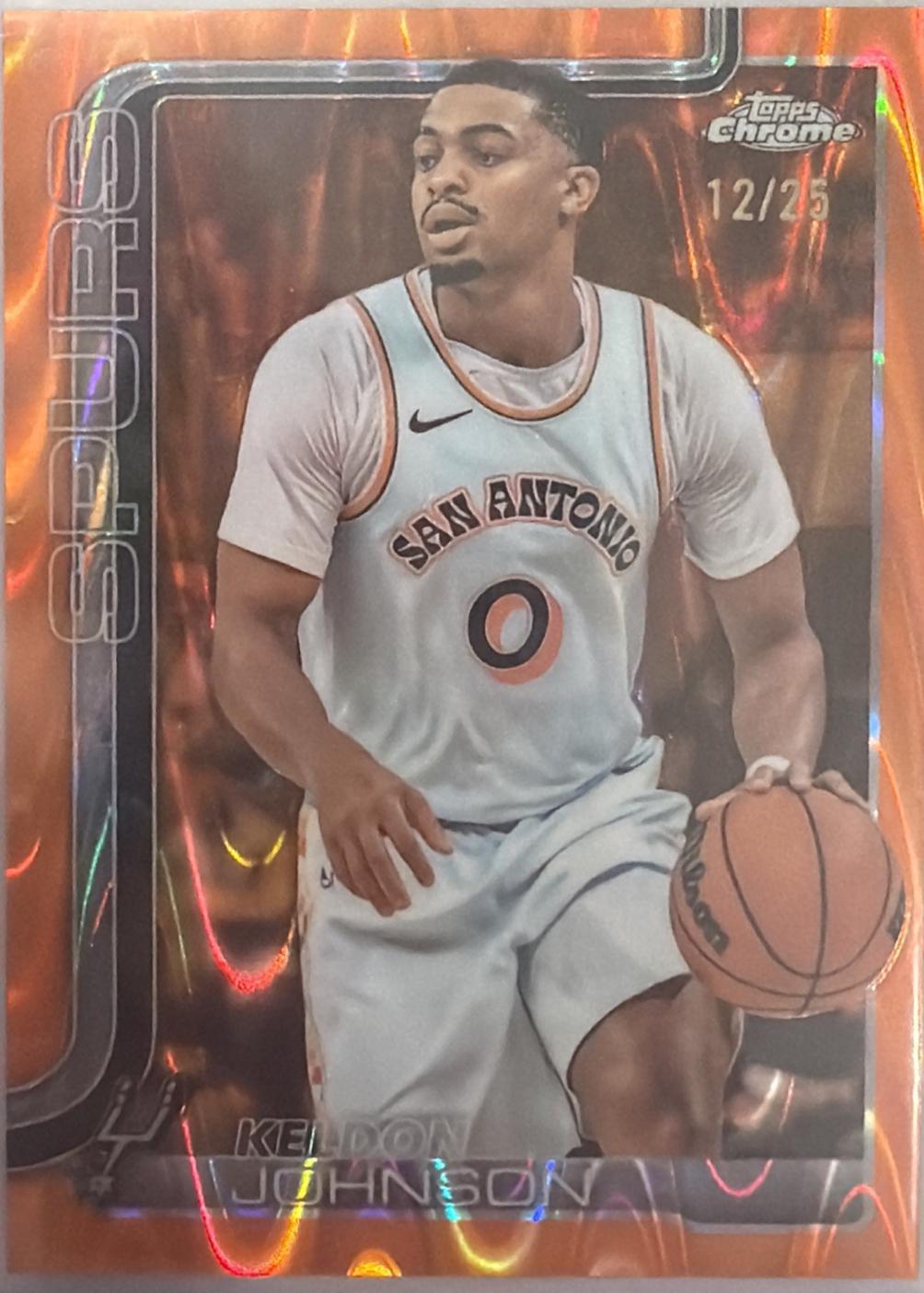 Keldon Johnson [RayWave Orange Refractor] #220