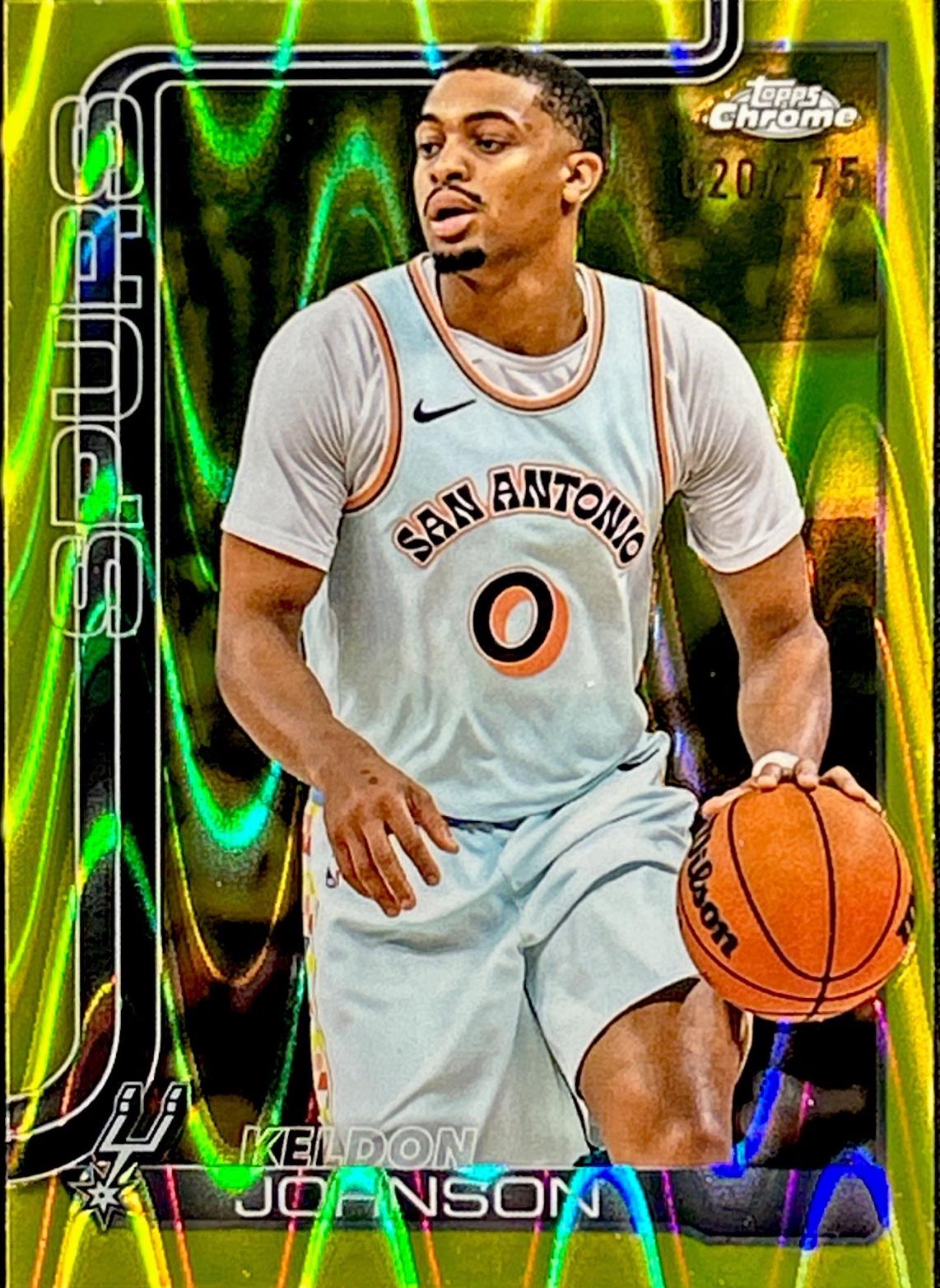 Keldon Johnson [RayWave Yellow Refractor] #220