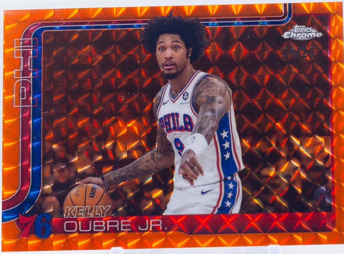 Kelly Oubre Jr. [Orange Geometric Refractor] #114