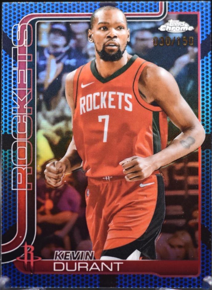 Kevin Durant [Blue Basketball Refractor] #155