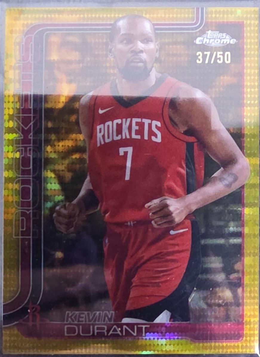 Kevin Durant [Gold Basketball Refractor] #155