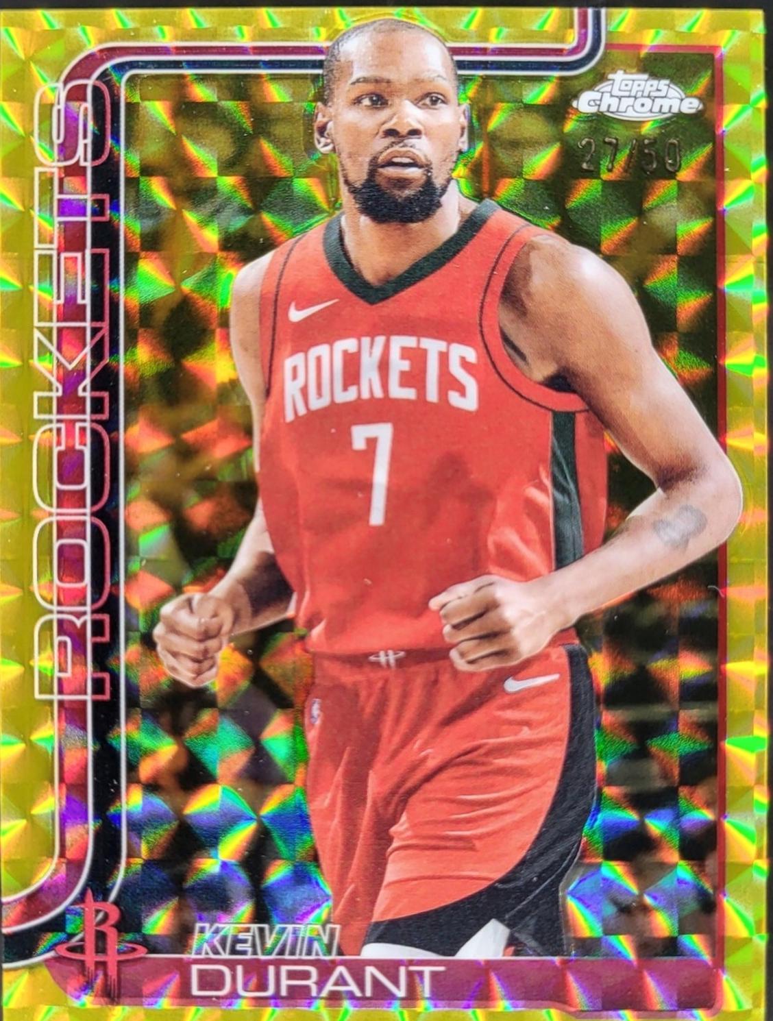 Kevin Durant [Gold Geometric Refractor] #155
