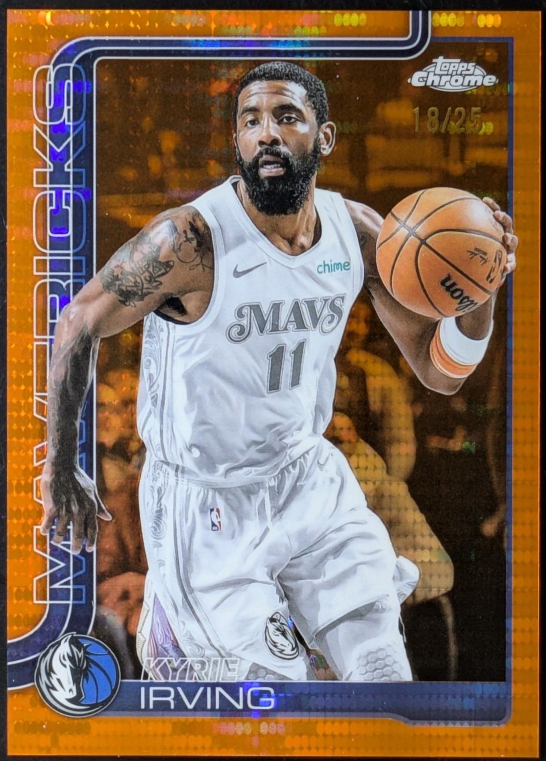 Kyrie Irving [Pulsar Orange Refractor] #40