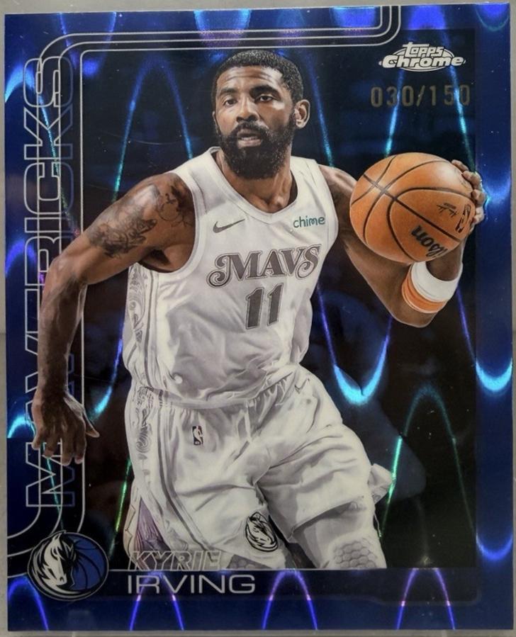 Kyrie Irving [RayWave Blue Refractor] #40
