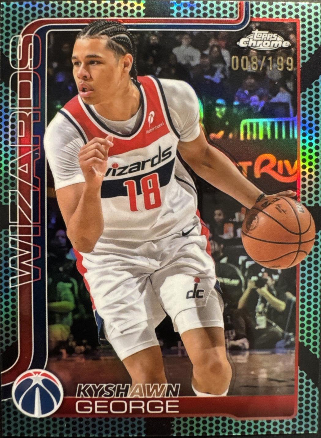 Kyshawn George [Aqua Basketball Refractor] #237
