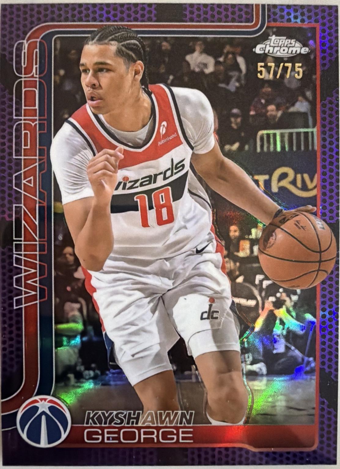 Kyshawn George [Purple Basketball Refractor] #237
