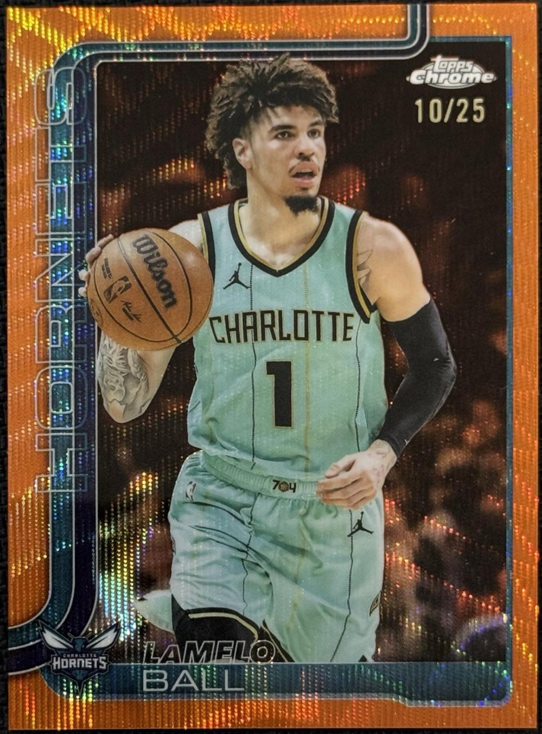 LaMelo Ball [Orange Wave Refractor] #39