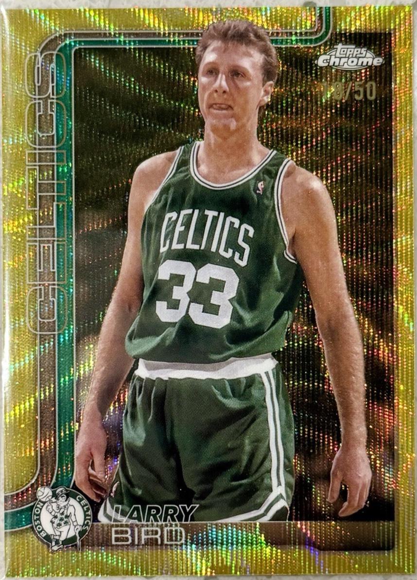 Larry Bird [Gold Wave Refractor] #243