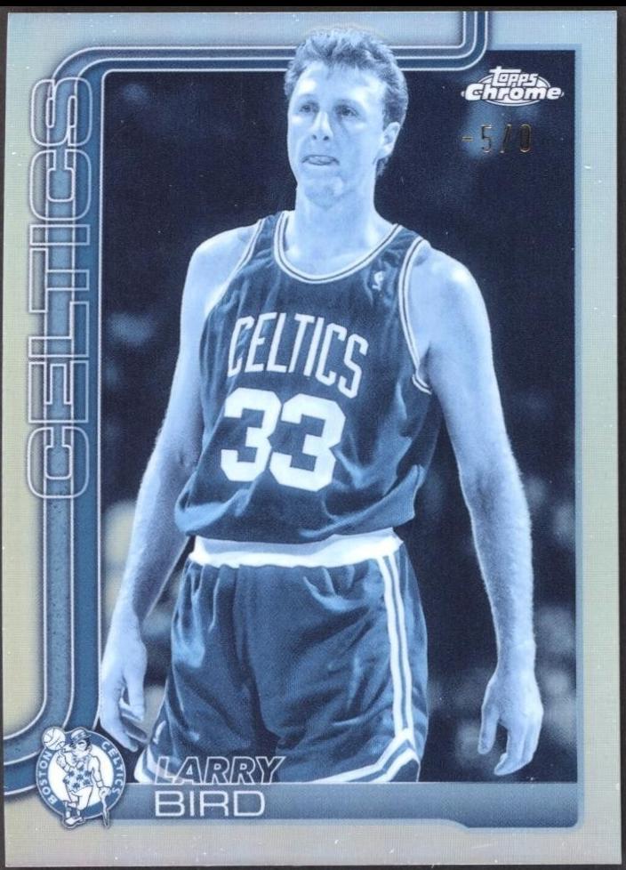 Larry Bird [Red Wave Refractor] #243
