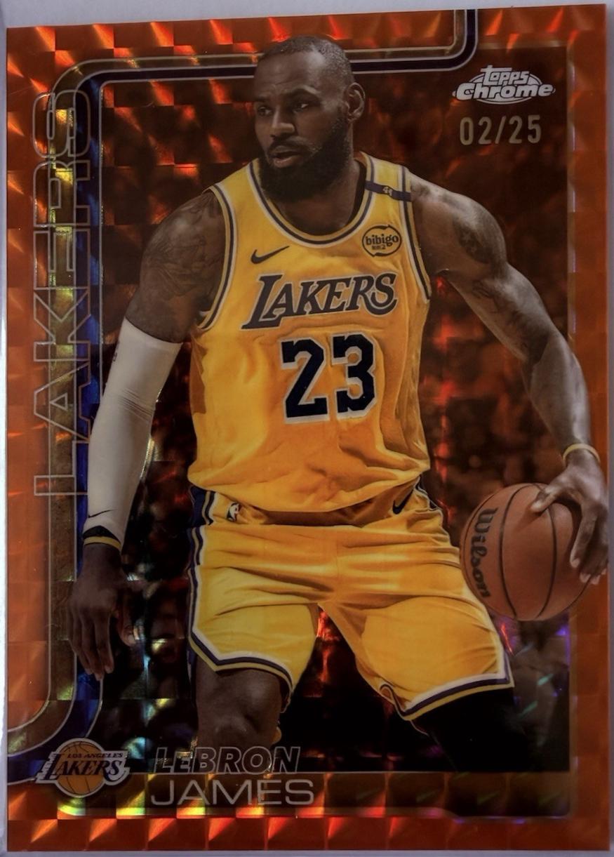 LeBron James [Orange Geometric Refractor] #127