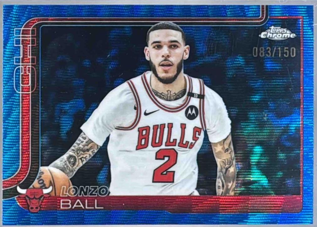 Lonzo Ball [Blue Wave Refractor] #38