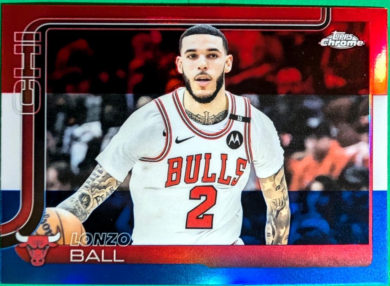 Lonzo Ball [Red White Blue Refractor] #38