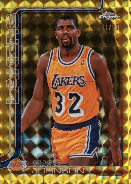 Magic Johnson [Gold Geometric Refractor] #244