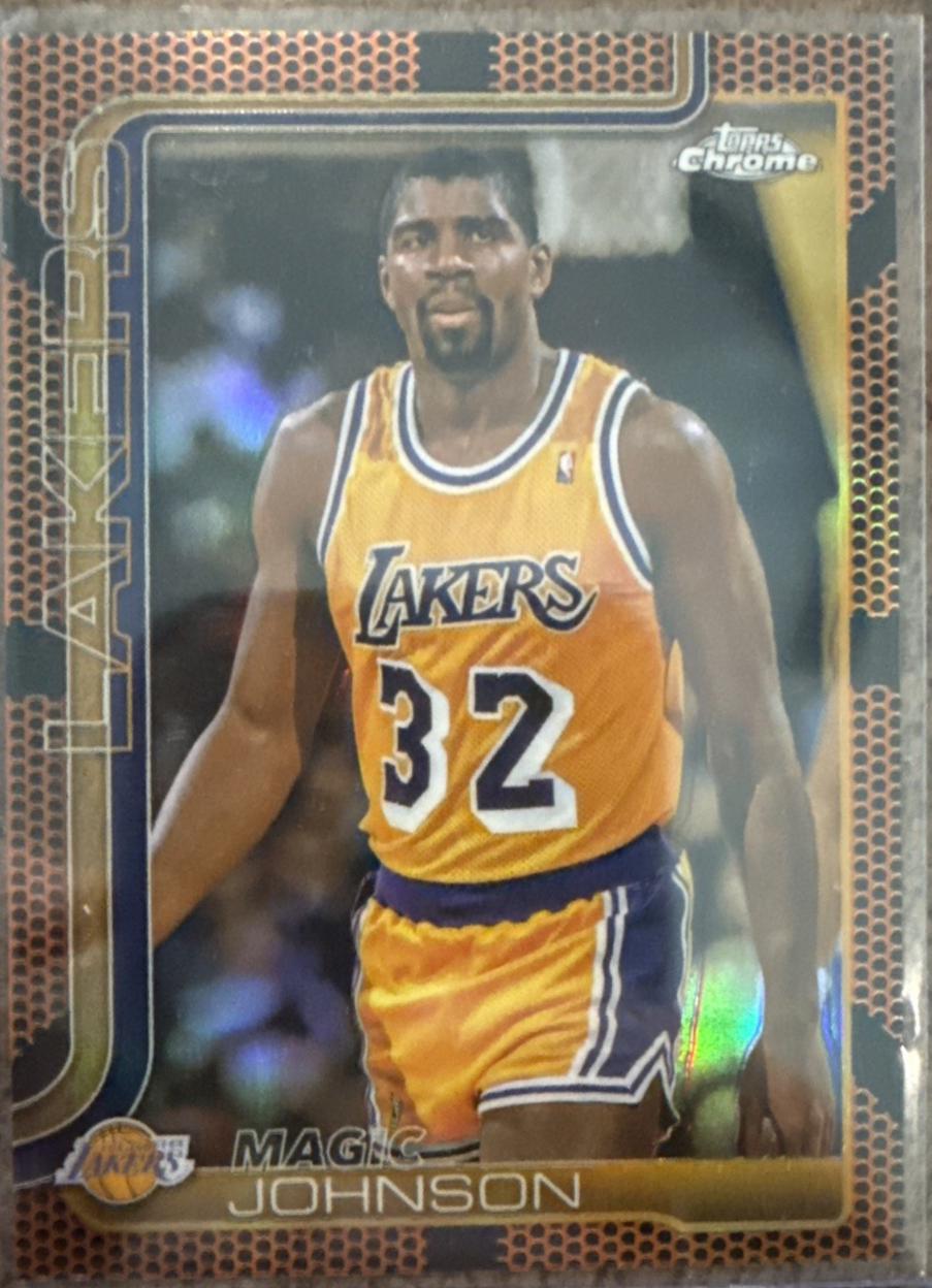 Magic Johnson [Orange Refractor] #244