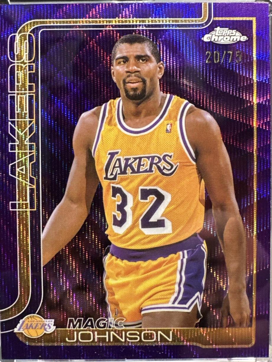 Magic Johnson [Purple Wave Refractor] #244