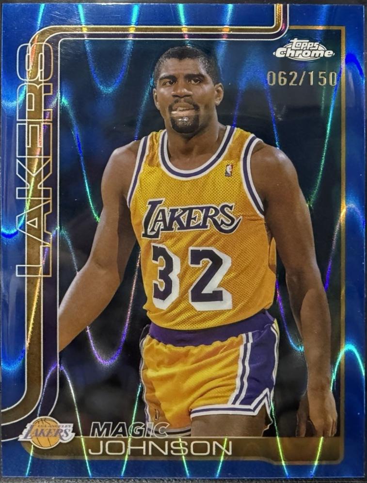 Magic Johnson [RayWave Blue Refractor] #244