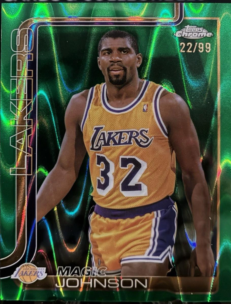 Magic Johnson [RayWave Green Refractor] #244
