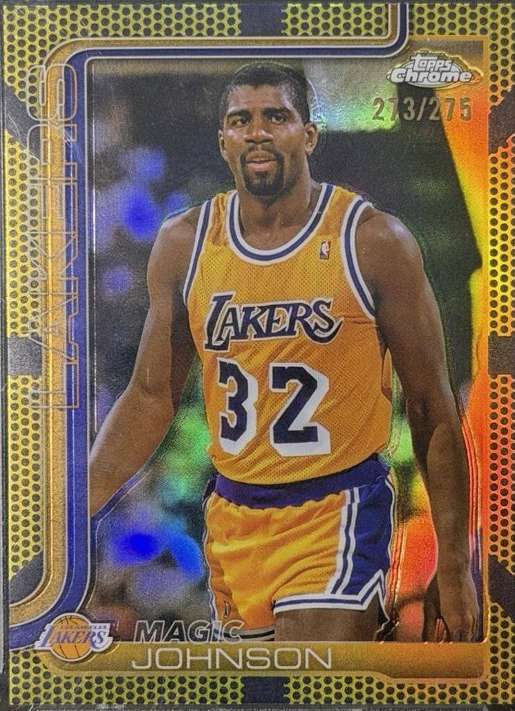 Magic Johnson [Yellow Refractor] #244