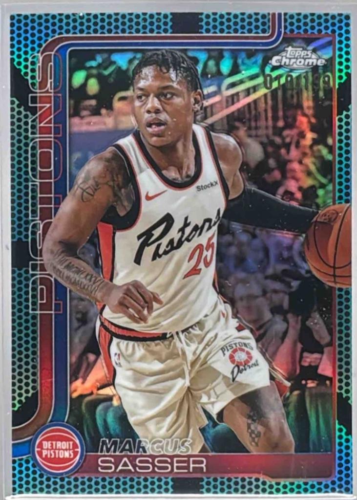 Marcus Sasser [Aqua Basketball Refractor] #35