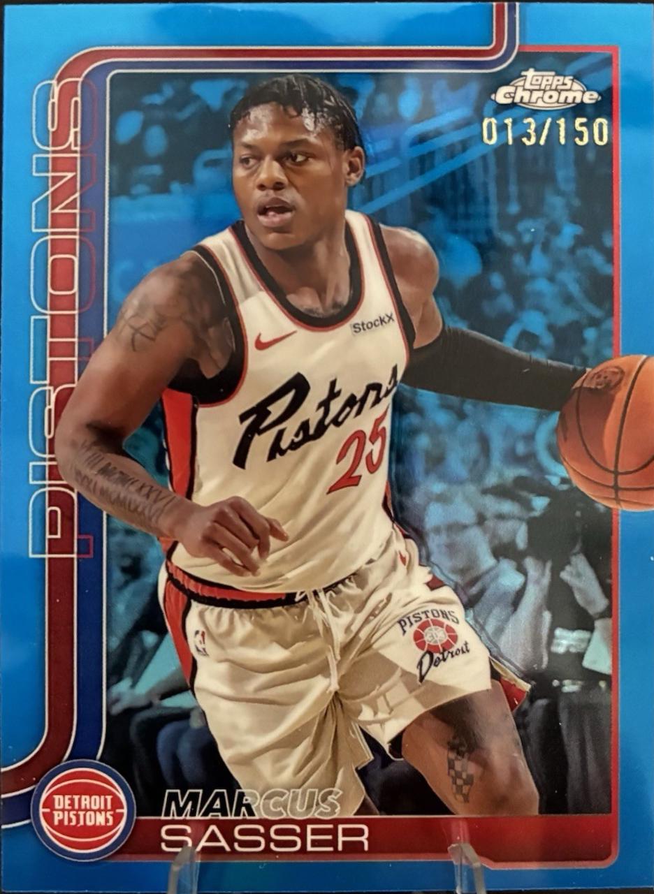 Marcus Sasser [Blue Basketball Refractor] #35