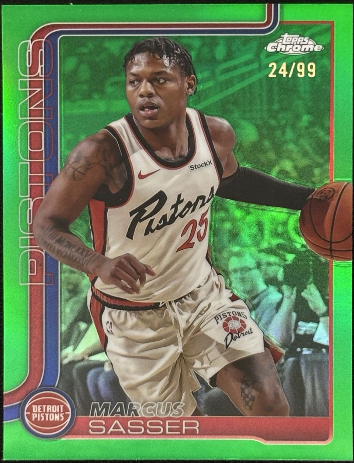 Marcus Sasser [Green Basketball Refractor] #35
