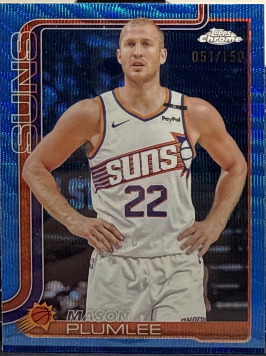 Mason Plumlee [Blue Wave Refractor] #106
