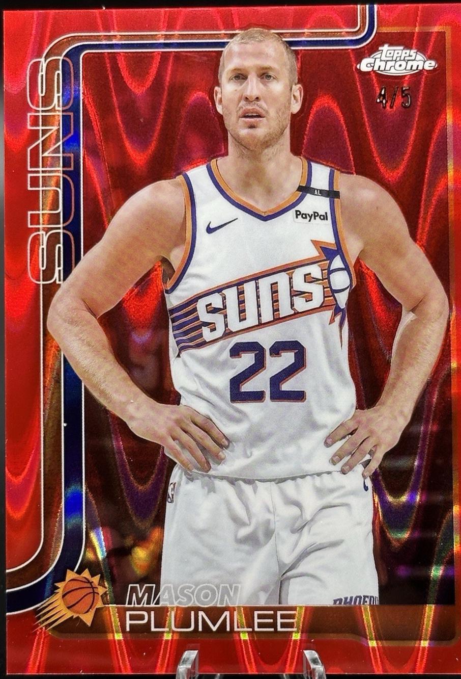 Mason Plumlee [Red Wave Refractor] #106
