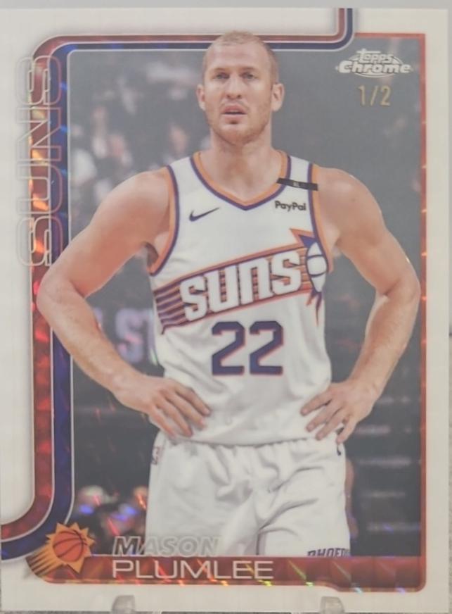 Mason Plumlee [White Geometric Refractor] #106