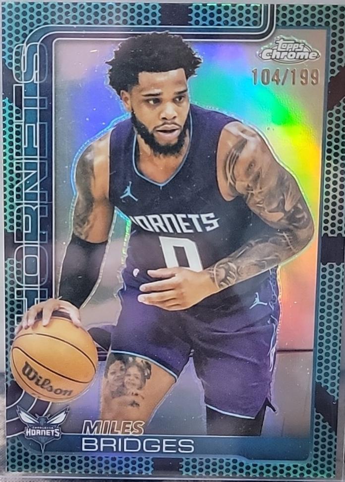 Miles Bridges [Aqua Basketball Refractor] #30