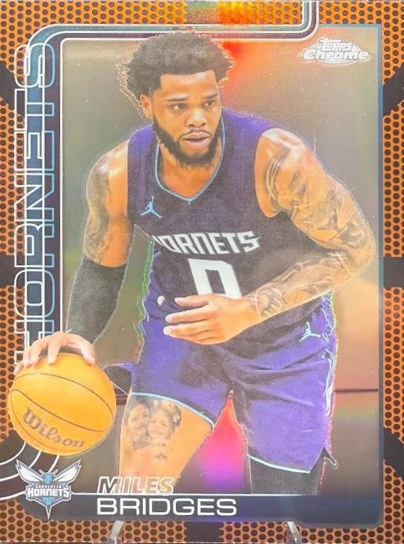 Miles Bridges [Orange Basketball Refractor] #30