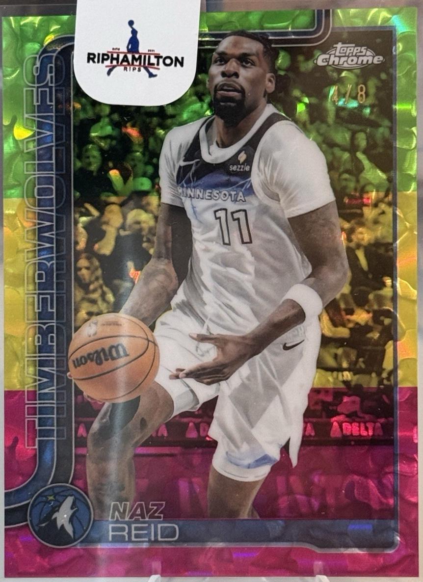 Naz Reid [Tri-Color Refractor] #156
