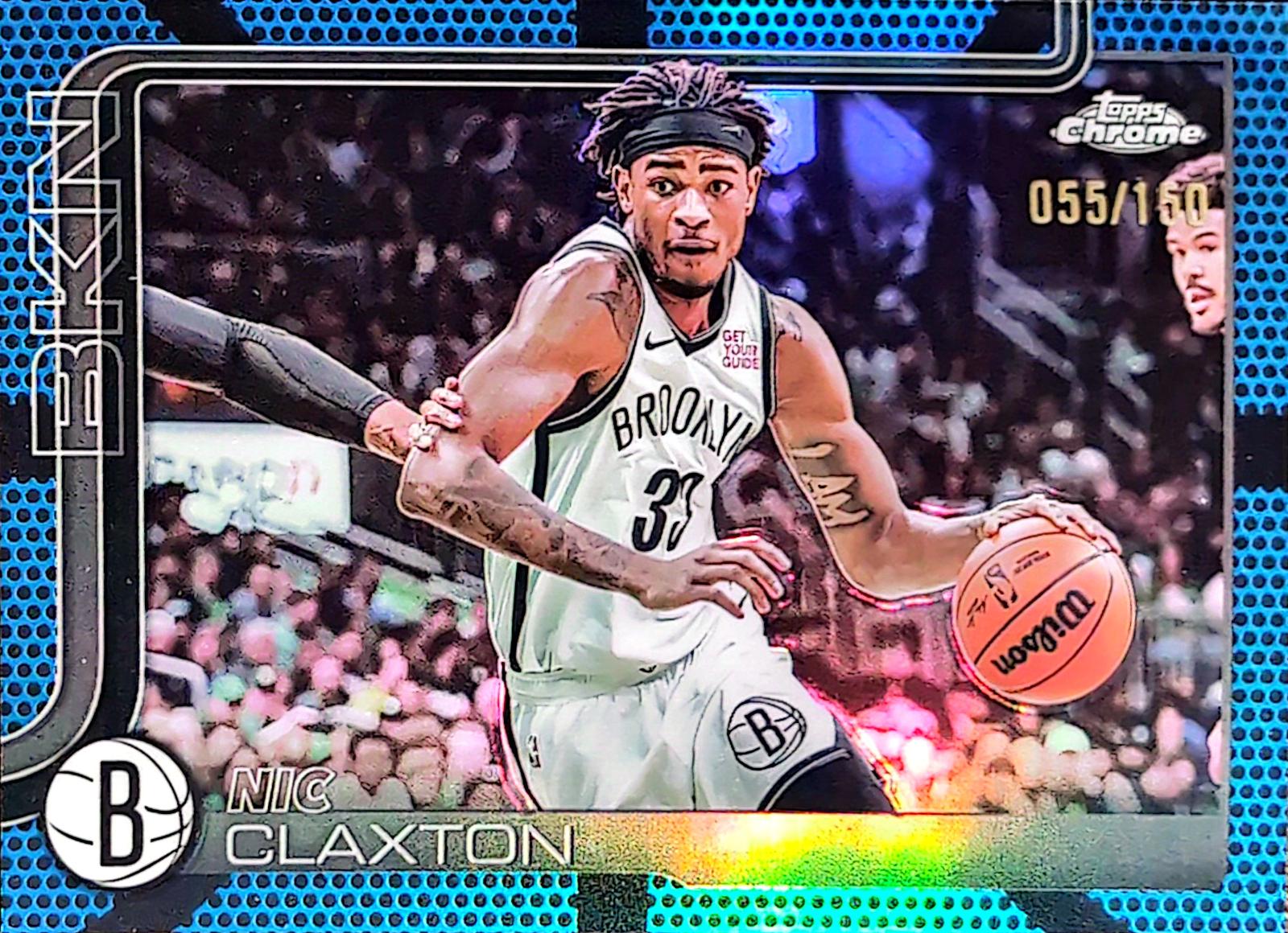 Nic Claxton [Blue Basketball Refractor] #27