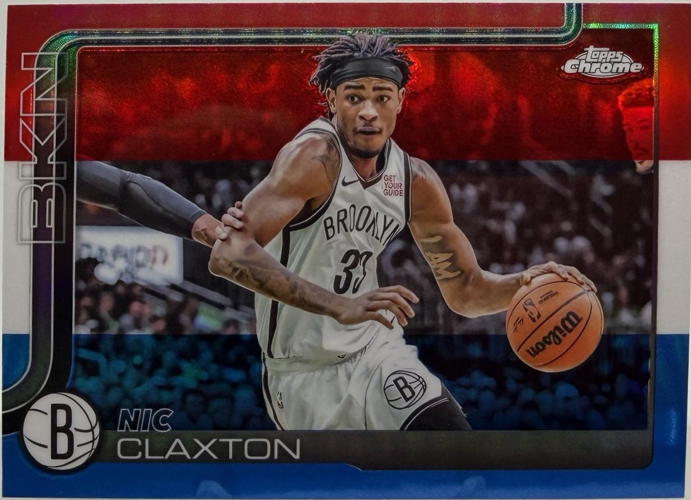 Nic Claxton [Red White Blue Refractor] #27