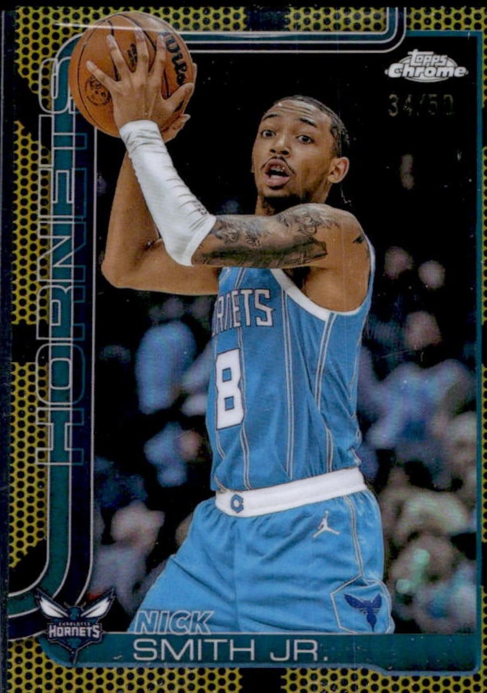 Nick Smith Jr. [Gold Basketball Refractor] #26